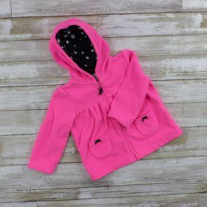 Carter's Pink Hooded Fleece Jacket, 9M